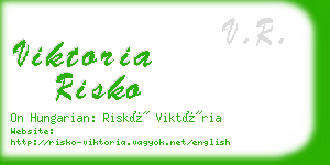 viktoria risko business card